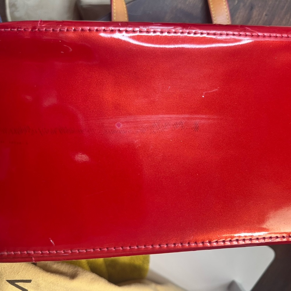 Louis Vuitton Red Patent Leather Shoulder Bag - Picture 7 of 16